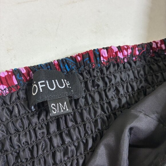 Öfuurë African Print Floral Smocked Puff Sleeve Crop Top Size S/M - Picture 5 of 6